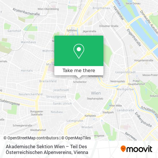 Akademische Sektion Wien – Teil Des Österreichischen Alpenvereins map