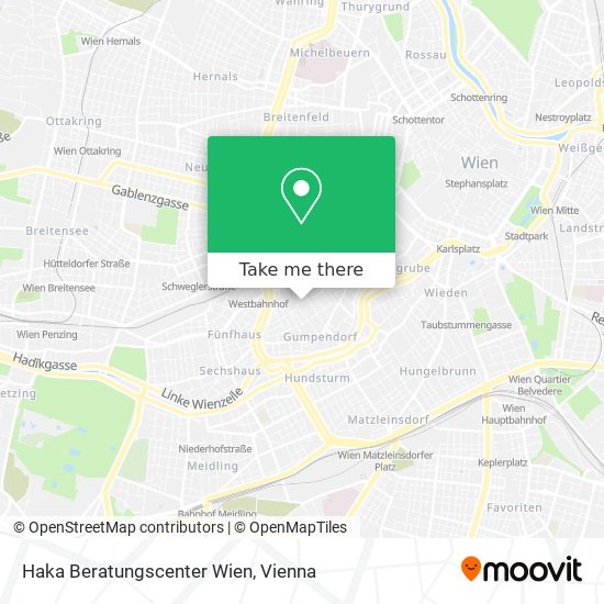 Haka Beratungscenter Wien map