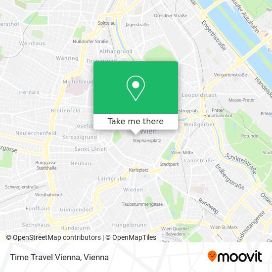 Time Travel Vienna map