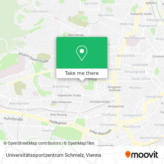 Universitätssportzentrum Schmelz map