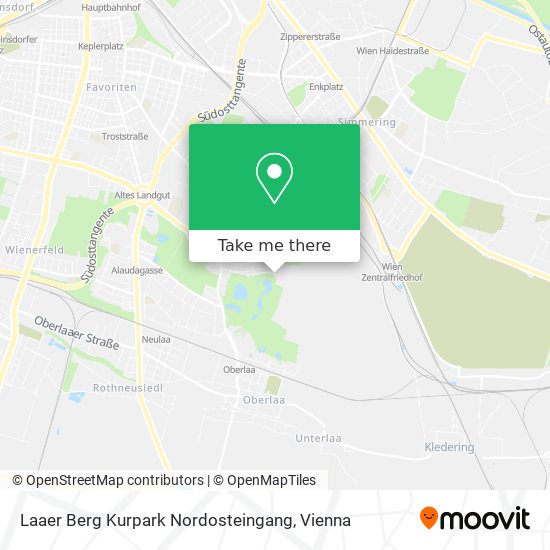 Laaer Berg Kurpark Nordosteingang map