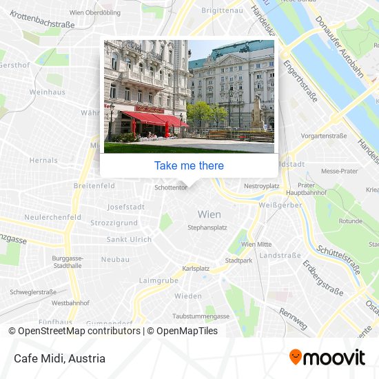 Cafe Midi map