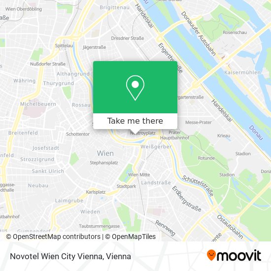 Novotel Wien City Vienna map