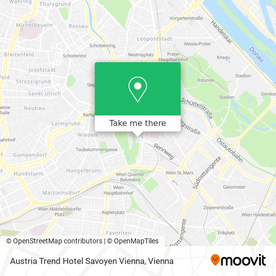 Austria Trend Hotel Savoyen Vienna map