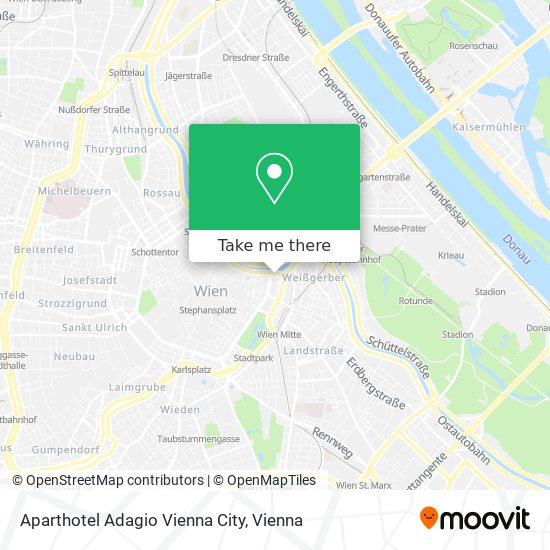 Aparthotel Adagio Vienna City map