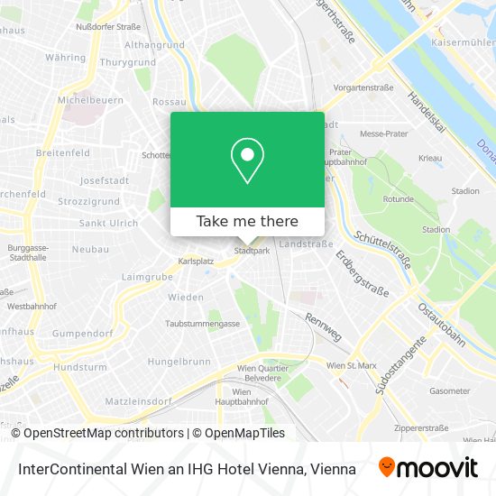 InterContinental Wien an IHG Hotel Vienna map