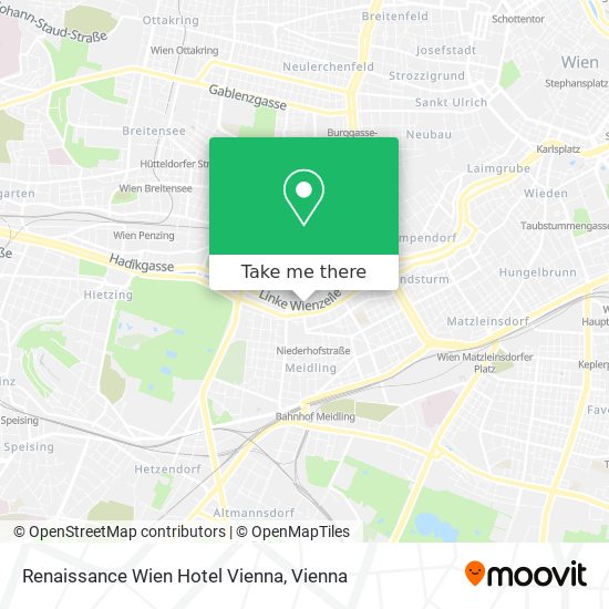 Renaissance Wien Hotel Vienna map