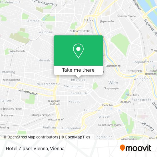 Hotel Zipser Vienna map