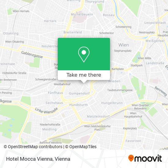 Hotel Mocca Vienna map