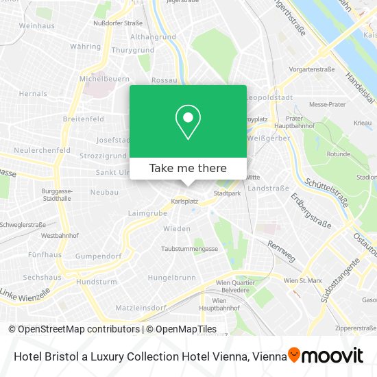Hotel Bristol a Luxury Collection Hotel Vienna map