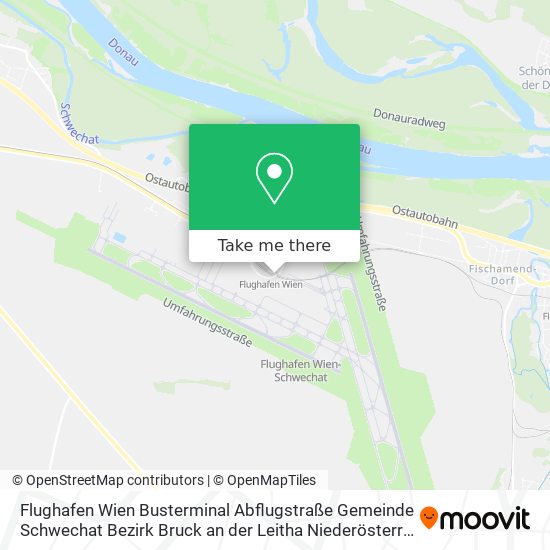 Flughafen Wien Busterminal Abflugstraße Gemeinde Schwechat Bezirk Bruck an der Leitha Niederösterre map