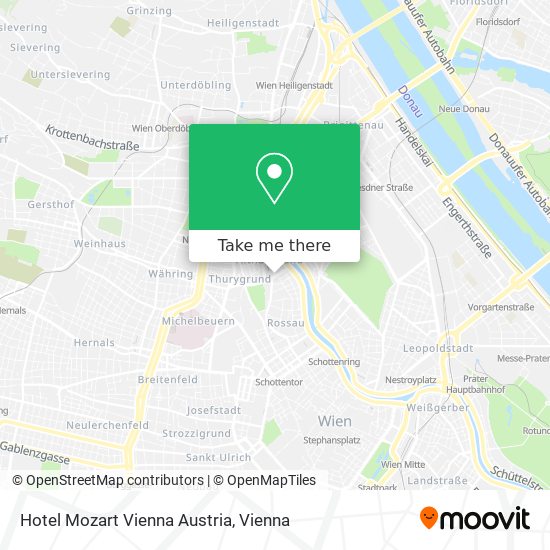 Hotel Mozart Vienna Austria map