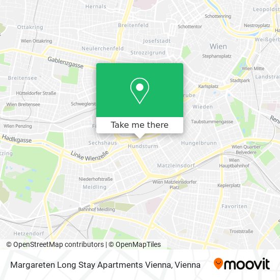 Margareten Long Stay Apartments Vienna map