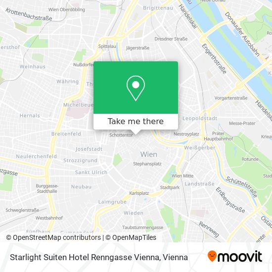 Starlight Suiten Hotel Renngasse Vienna map