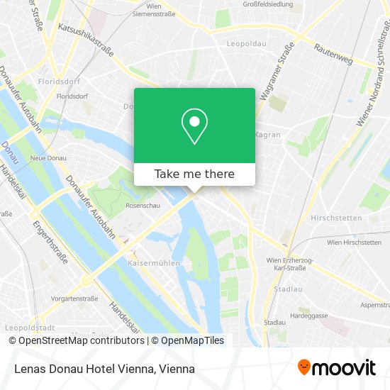 Lenas Donau Hotel Vienna map