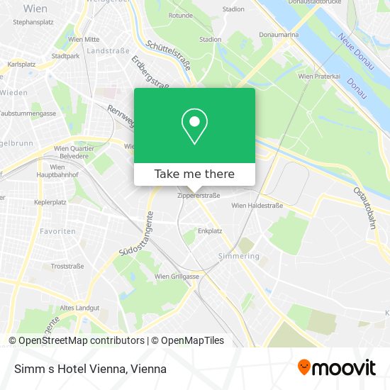 Simm s Hotel Vienna map