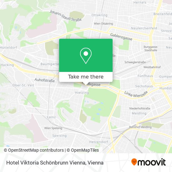 Hotel Viktoria Schönbrunn Vienna map