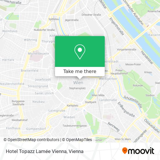Hotel Topazz Lamée Vienna map