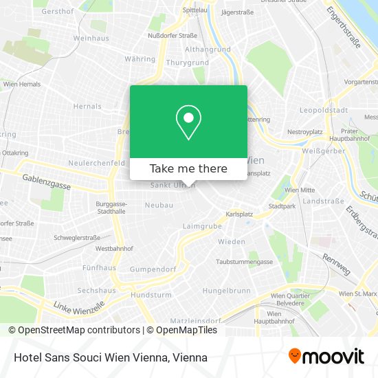 Hotel Sans Souci Wien Vienna map
