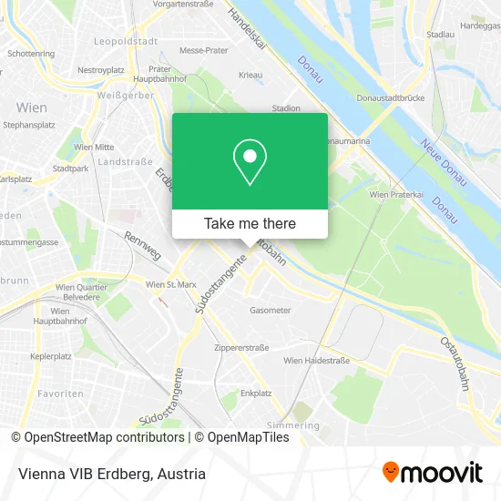 Vienna VIB Erdberg map