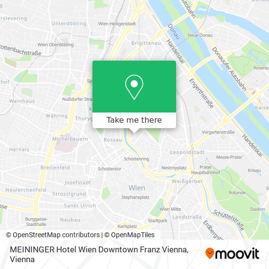 MEININGER Hotel Wien Downtown Franz Vienna map