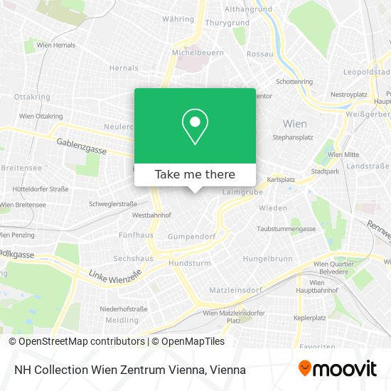 NH Collection Wien Zentrum Vienna map
