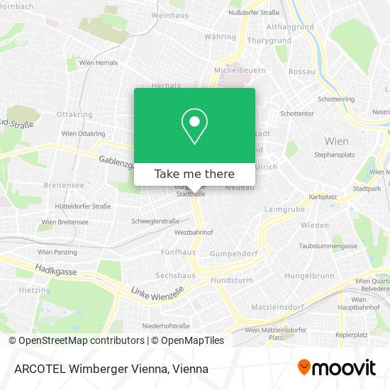 ARCOTEL Wimberger Vienna map