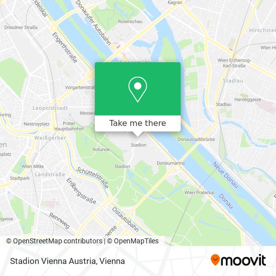 Stadion Vienna Austria map