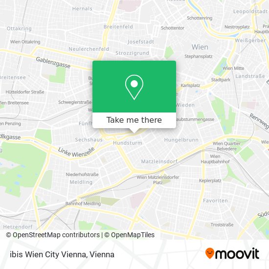 ibis Wien City Vienna map