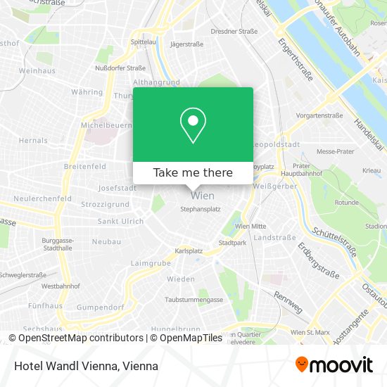 Hotel Wandl Vienna map