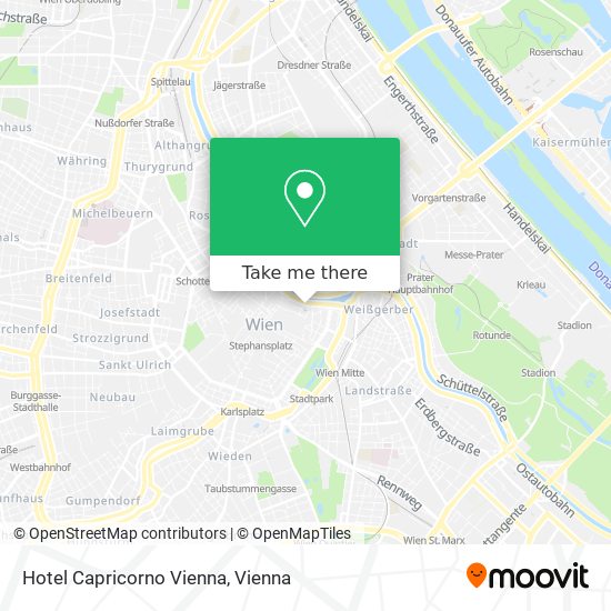 Hotel Capricorno Vienna map