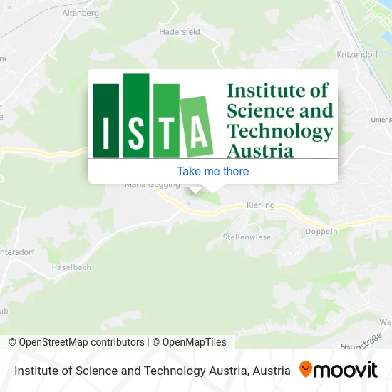 Institute of Science and Technology Austria map
