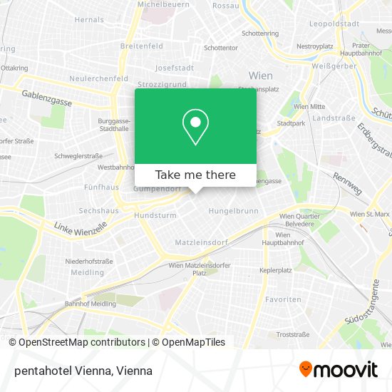 pentahotel Vienna map