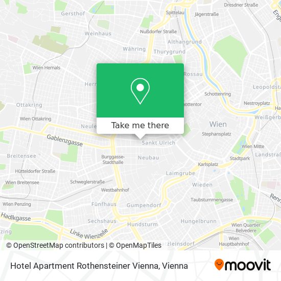 Hotel Apartment Rothensteiner Vienna map