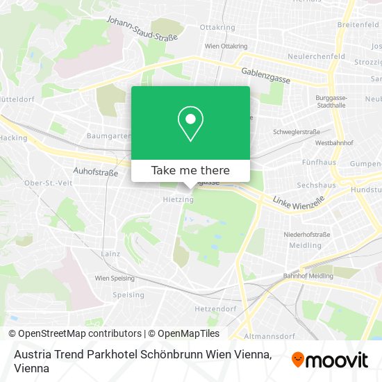 Austria Trend Parkhotel Schönbrunn Wien Vienna map
