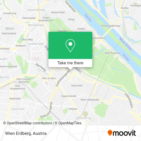 Wien Erdberg map