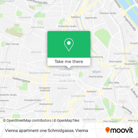 Vienna apartment one Schmidgasse map