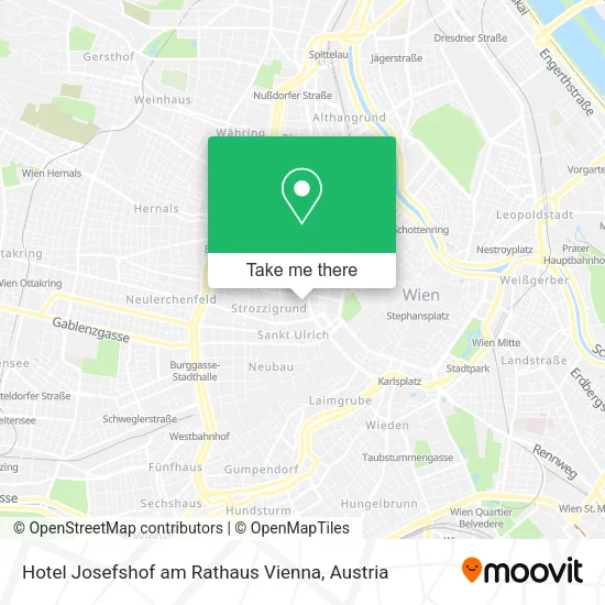 Hotel Josefshof am Rathaus Vienna map