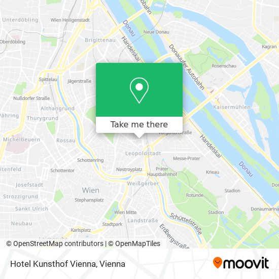 Hotel Kunsthof Vienna map