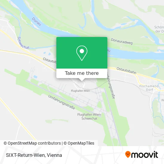 SIXT-Return-Wien map