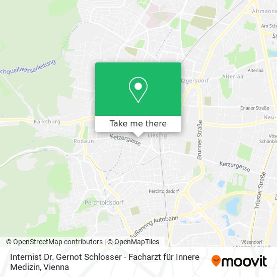 Internist Dr. Gernot Schlosser - Facharzt für Innere Medizin map