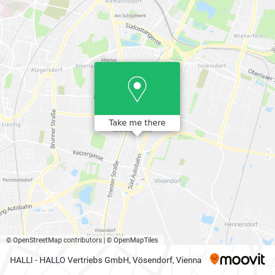 HALLI - HALLO Vertriebs GmbH, Vösendorf map