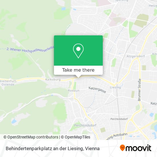 Behindertenparkplatz an der Liesing map