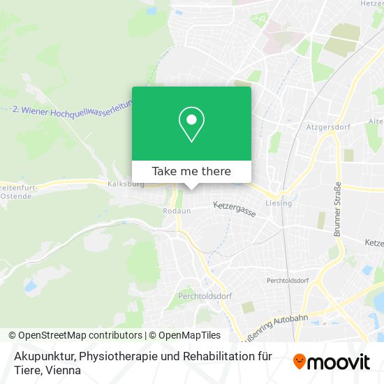 Akupunktur, Physiotherapie und Rehabilitation für Tiere map