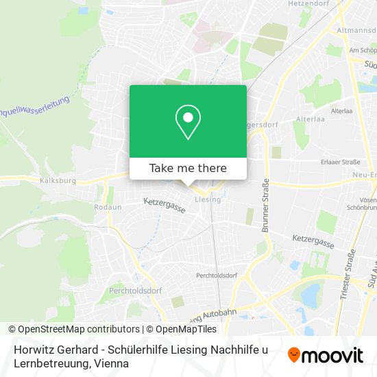 Horwitz Gerhard - Schülerhilfe Liesing Nachhilfe u Lernbetreuung map