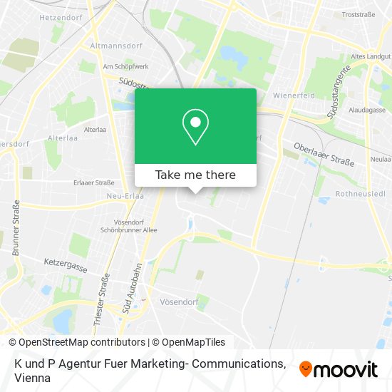 K und P Agentur Fuer Marketing- Communications map