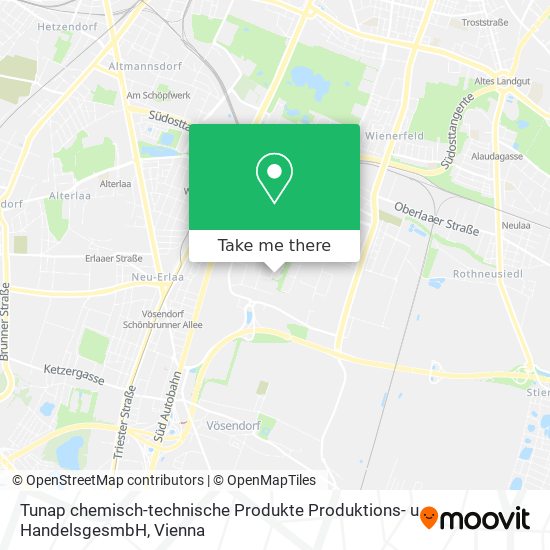 Tunap chemisch-technische Produkte Produktions- u HandelsgesmbH map