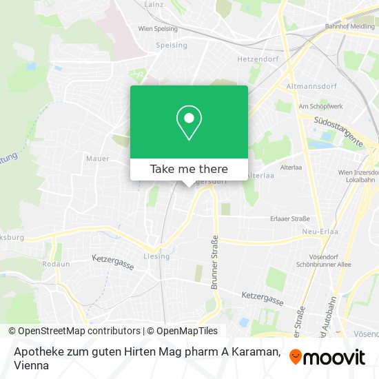 Apotheke zum guten Hirten Mag pharm A Karaman map