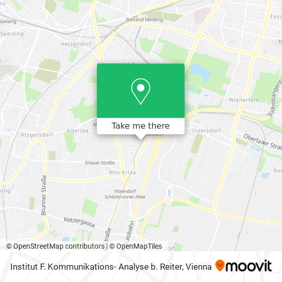 Institut F. Kommunikations- Analyse b. Reiter map