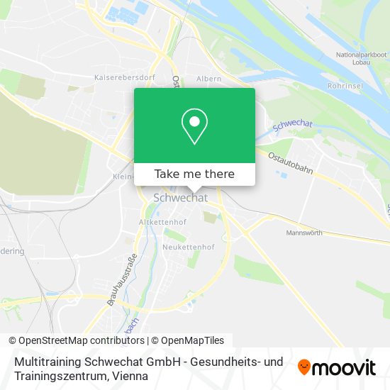 Multitraining Schwechat GmbH - Gesundheits- und Trainingszentrum map